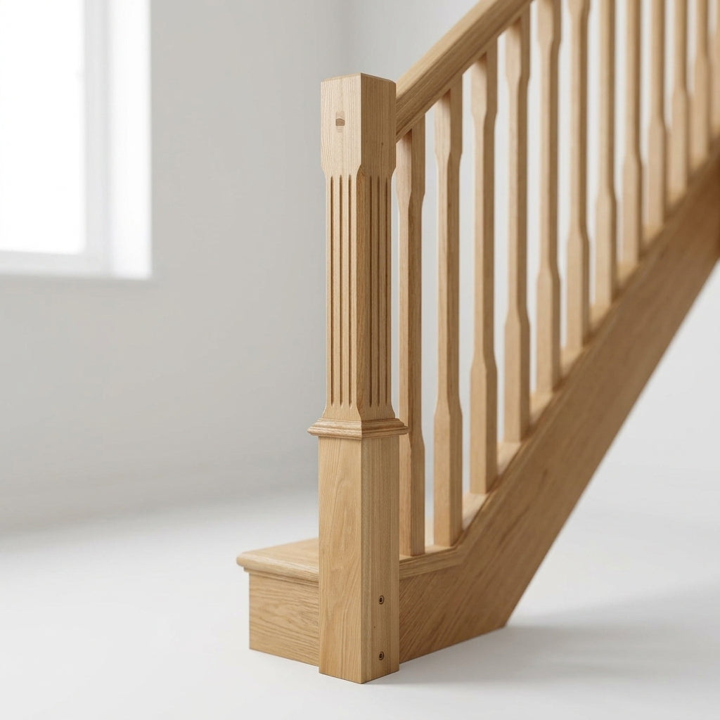 115mm Newel Post Oak 210 Complete