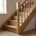 90mm Newel Post Pine or Oak Traditional Twisted Design