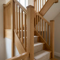 90mm Plain Square Newel Post White Primed Pine
