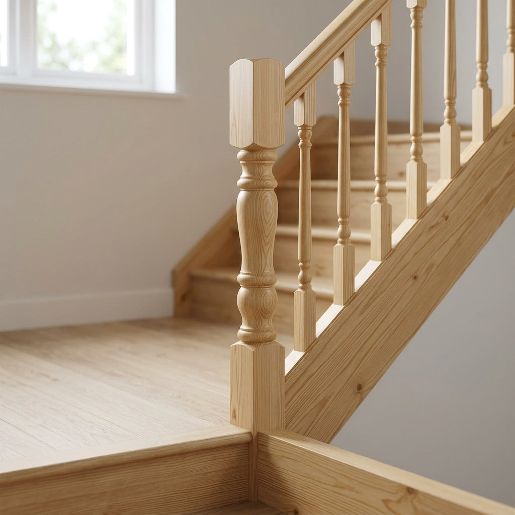 90mm Newel Post Pine 205 Peg