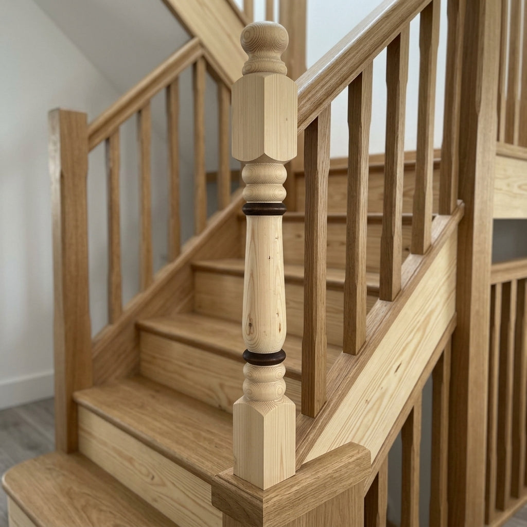 70mm Newel Peg Pine Beamish with Minor Dents