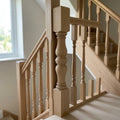 140mm x 1500mm Oak Half Newel Post Unsanded