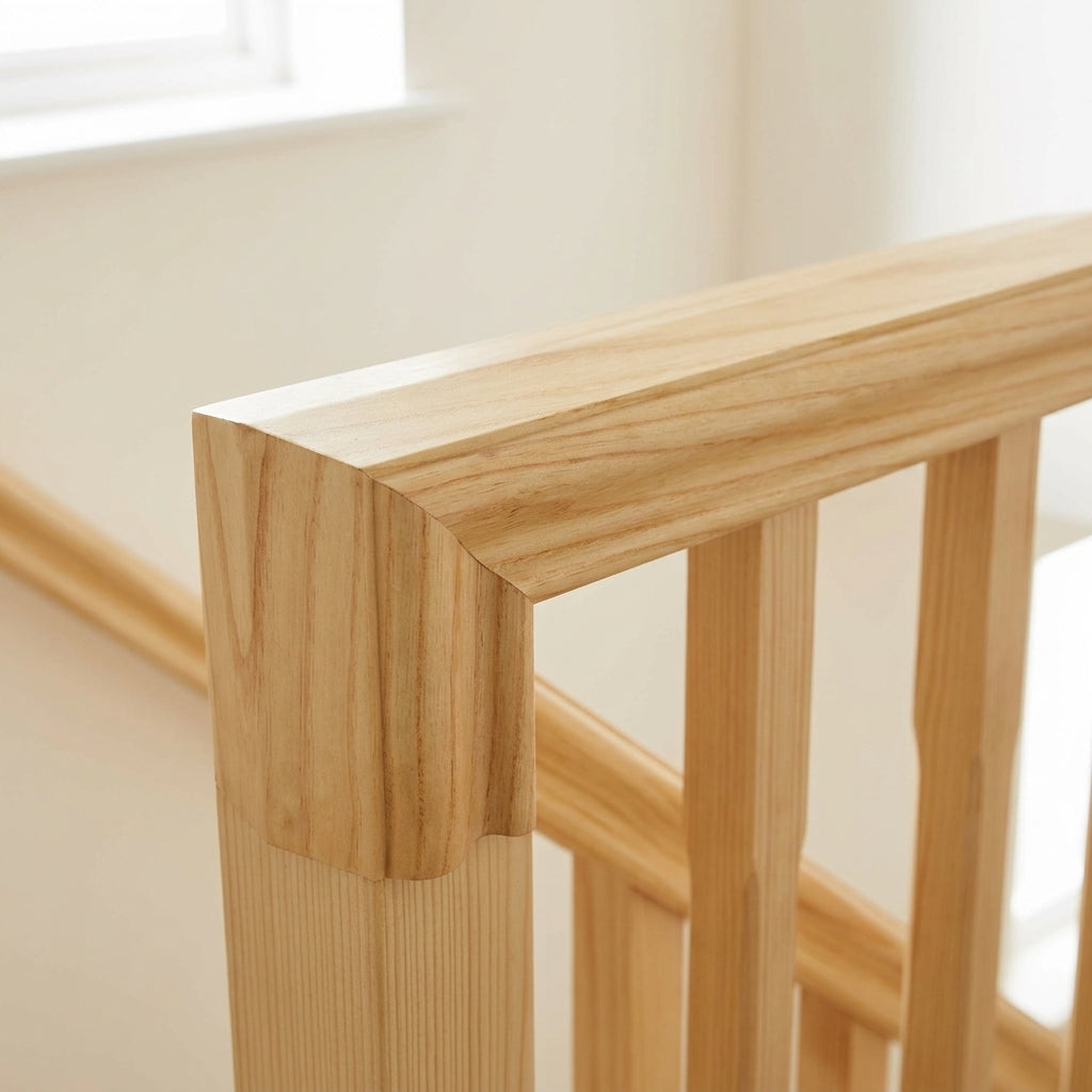 Vertical Turn 90° 40mm Pine Wood (view 2)
