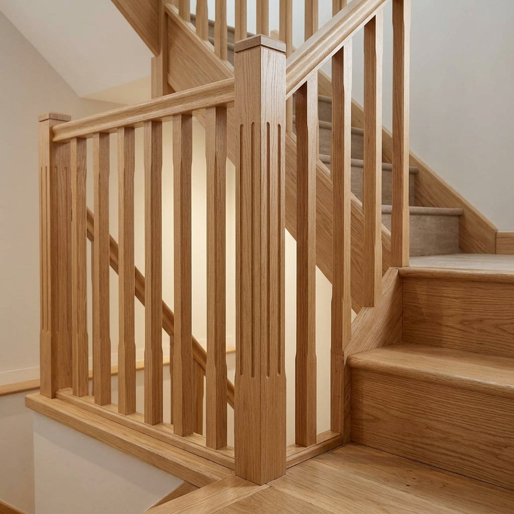 210mm Newel Post – Pine or Oak – Contemporary Design