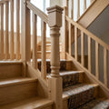 90mm Newel Post Oak Square Turned