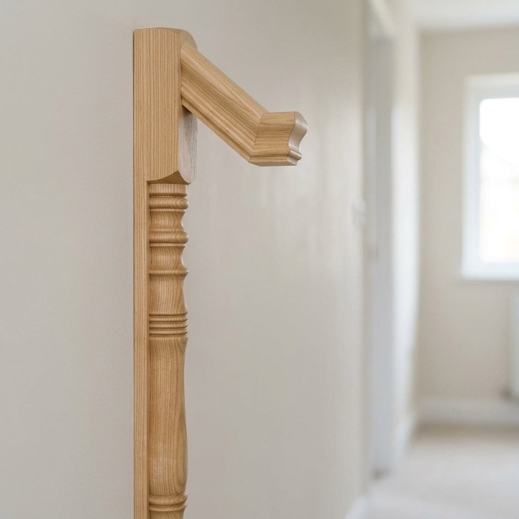 Half 210 Newel Post Pine or Oak 90mm, 115mm, 140mm (view 2)