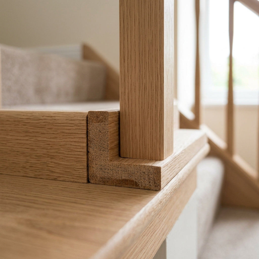 L-Latt Unfinished Timber Staircase Component (view 2)