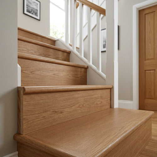 1000mm x 200mm StepUp Oak Tread with Reversible Riser