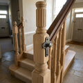 115mm Newel Post Natural Timber Poor Colour Match