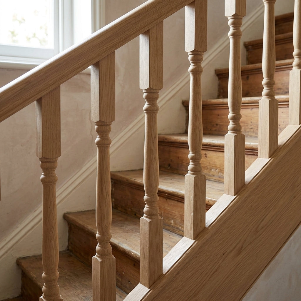 41mm & 55mm Auckland Stair Spindle Oak & Pine