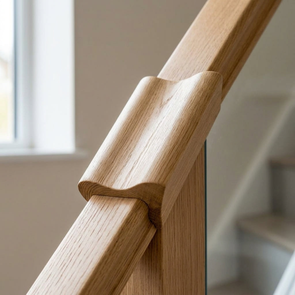 Pigs Ear Handrail 3m Wood Wall-Mounted Safety Rail (view 2)
